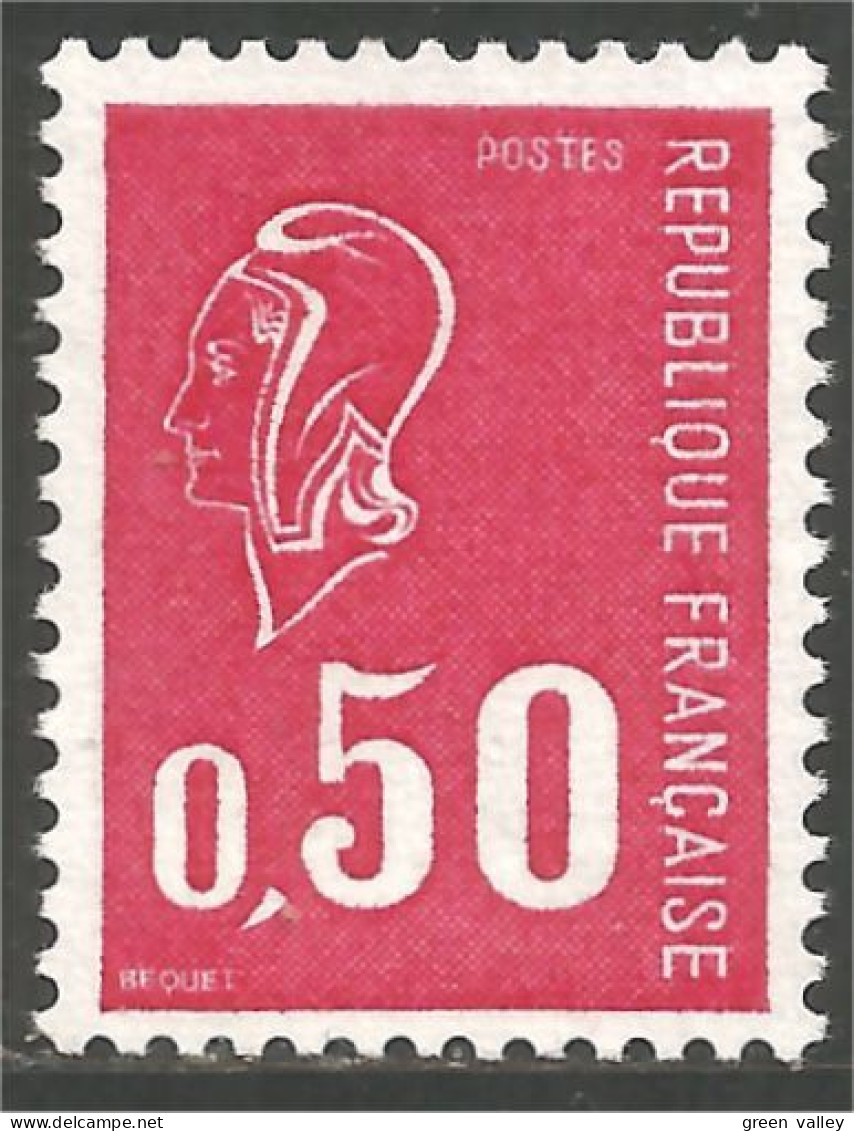 346 France Yv 1664 Marianne Béquet 50c Bonnet Phrygien Phrygian Cap MNH ** Neuf SC (1664-1b) - 1971-1976 Marianne Van Béquet