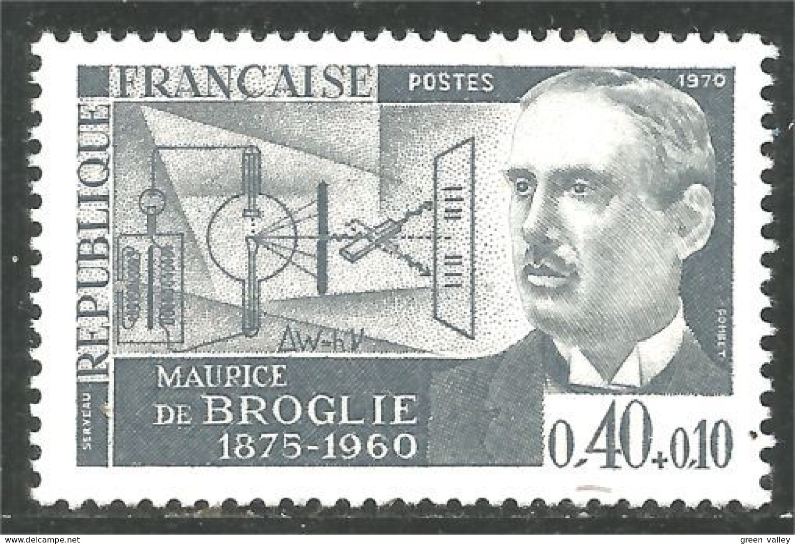 346 France Yv 1627 Maurice De Broglie Physicien Physicist Physique Physics MNH ** Neuf SC (1627-1) - Physics