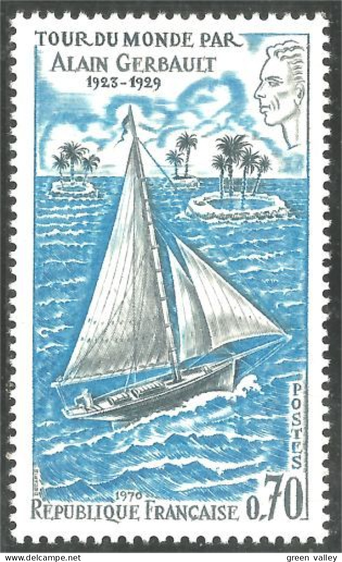 346 France Yv 1621 Alain Gerbault Voilier Bateau Sailing Ship Schiff MNH ** Neuf SC (1621-1c) - Sailing