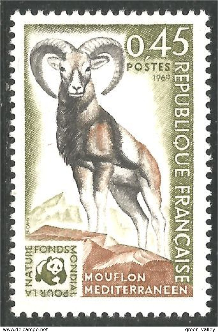 346 France Yv 1613 Fonds Nature Mouflon Moufflon Muflone Mufflon MNH ** Neuf SC (1613-1d) - Otros & Sin Clasificación