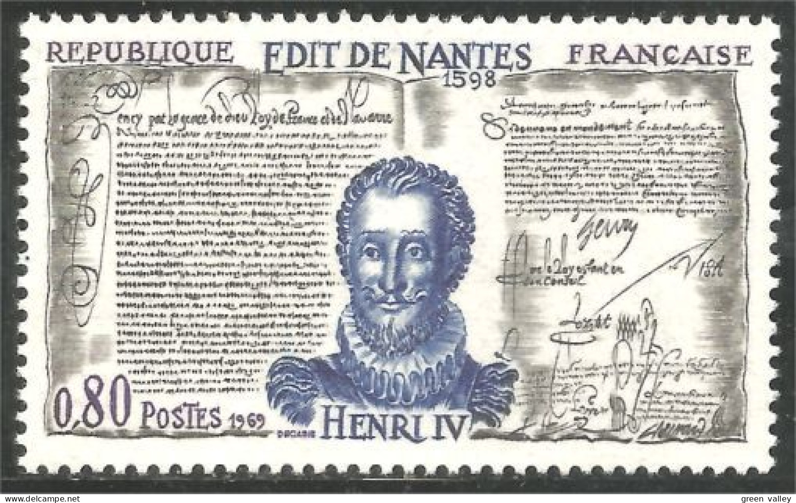 346 France Yv 1618 Henri IV Edit Nantes MNH ** Neuf SC (1618-1b) - Case Reali