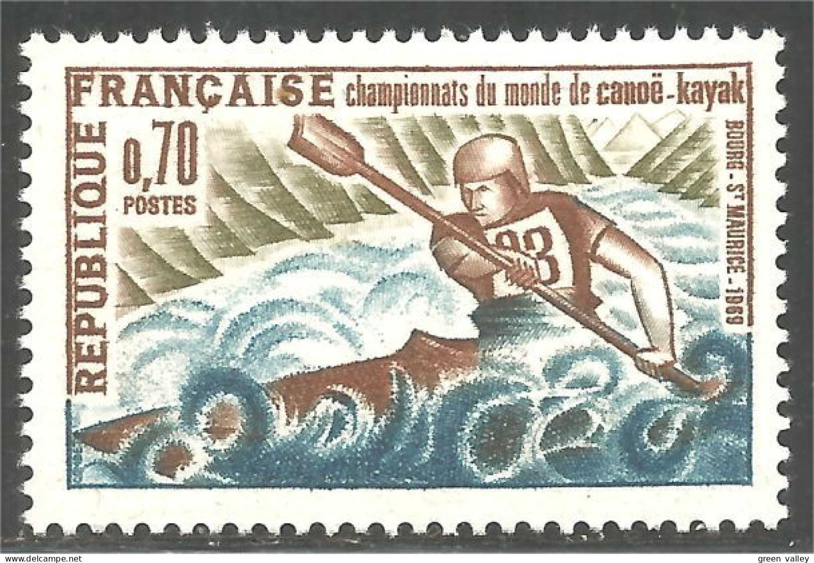 346 France Yv 1609 Canoé Kayak Canot Canoe MNH ** Neuf SC (1609-1b) - Kano