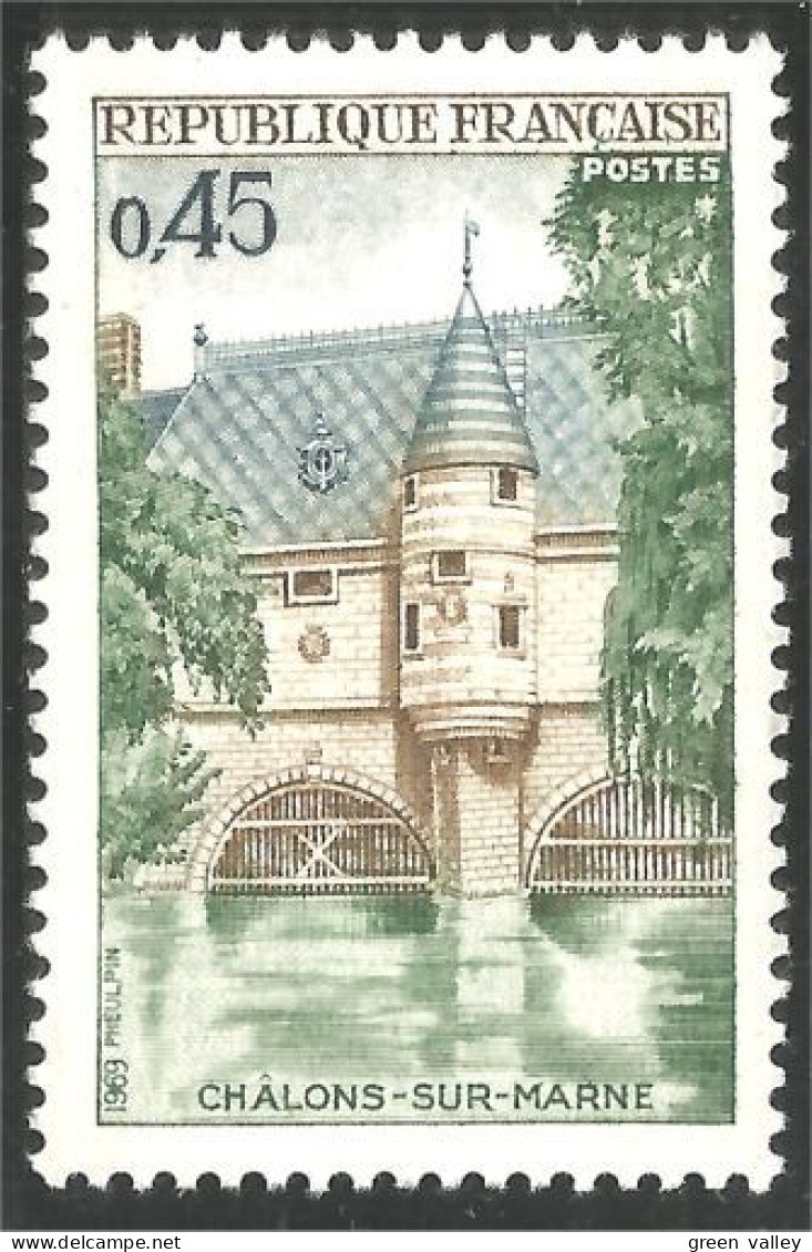 346 France Yv 1602 Société Pont Archers Chalons Sur Marne MNH ** Neuf SC (1602-1d) - Bruggen