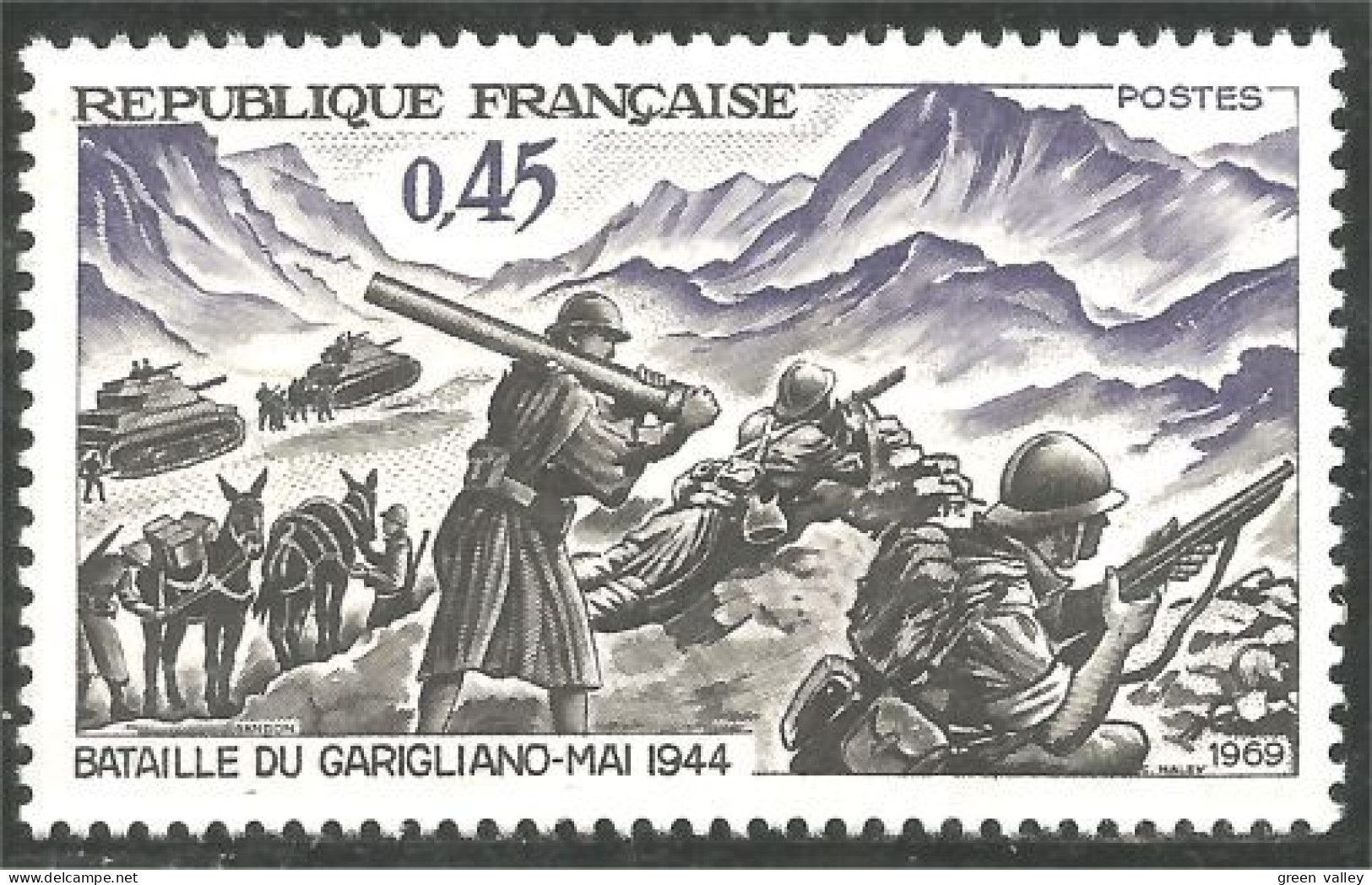 346 France Yv 1601 Victoire Garigliano Victory Maréchal Juin MNH ** Neuf SC (1601-1c) - WW2