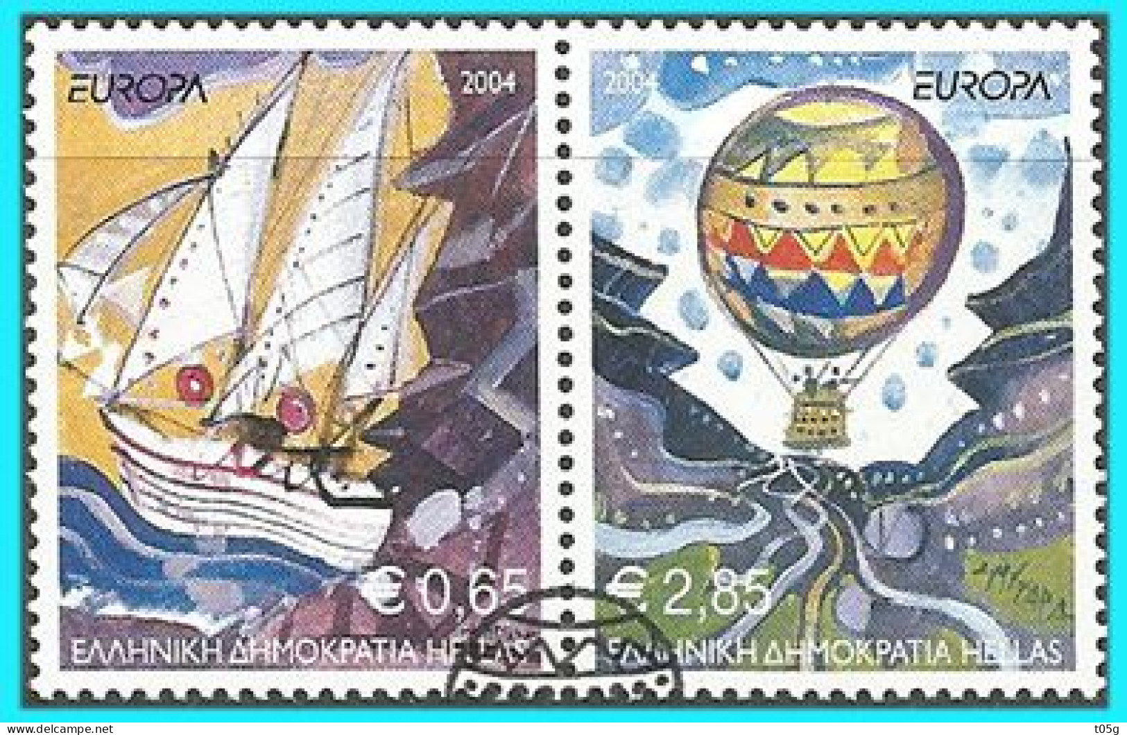 GREECE - GRECE - HELLAS 2004 : EUROPA CEPT Se Tenant  - Compl. Set Used - Used Stamps