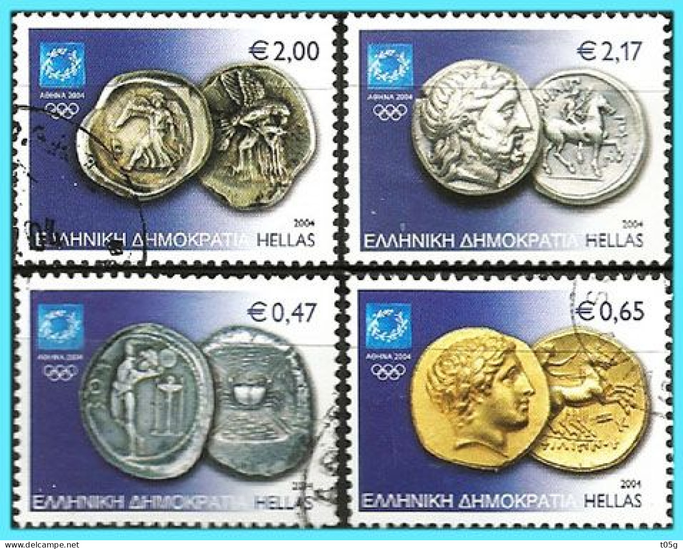 GREECE- GRECE - HELLAS 2004:  Compl set Used - Usados