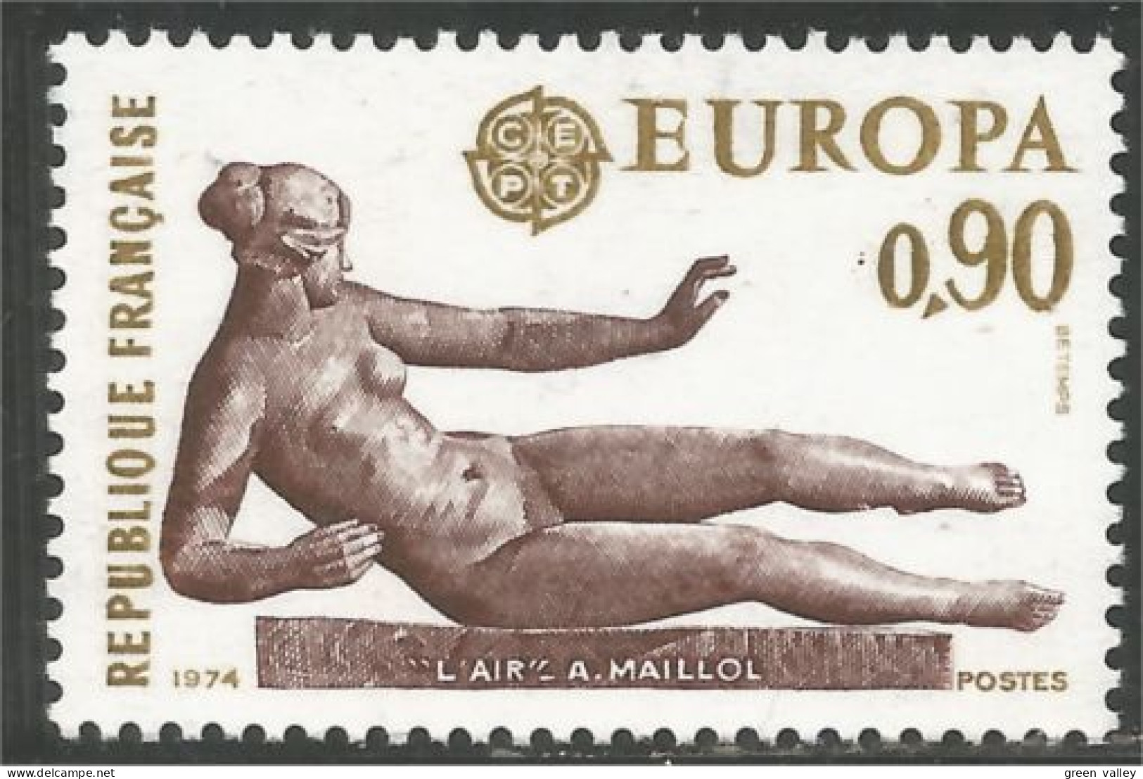 347 France Yv 1790 Europa Sculpture Maillot MNH ** Neuf SC (1790-1c) - Skulpturen