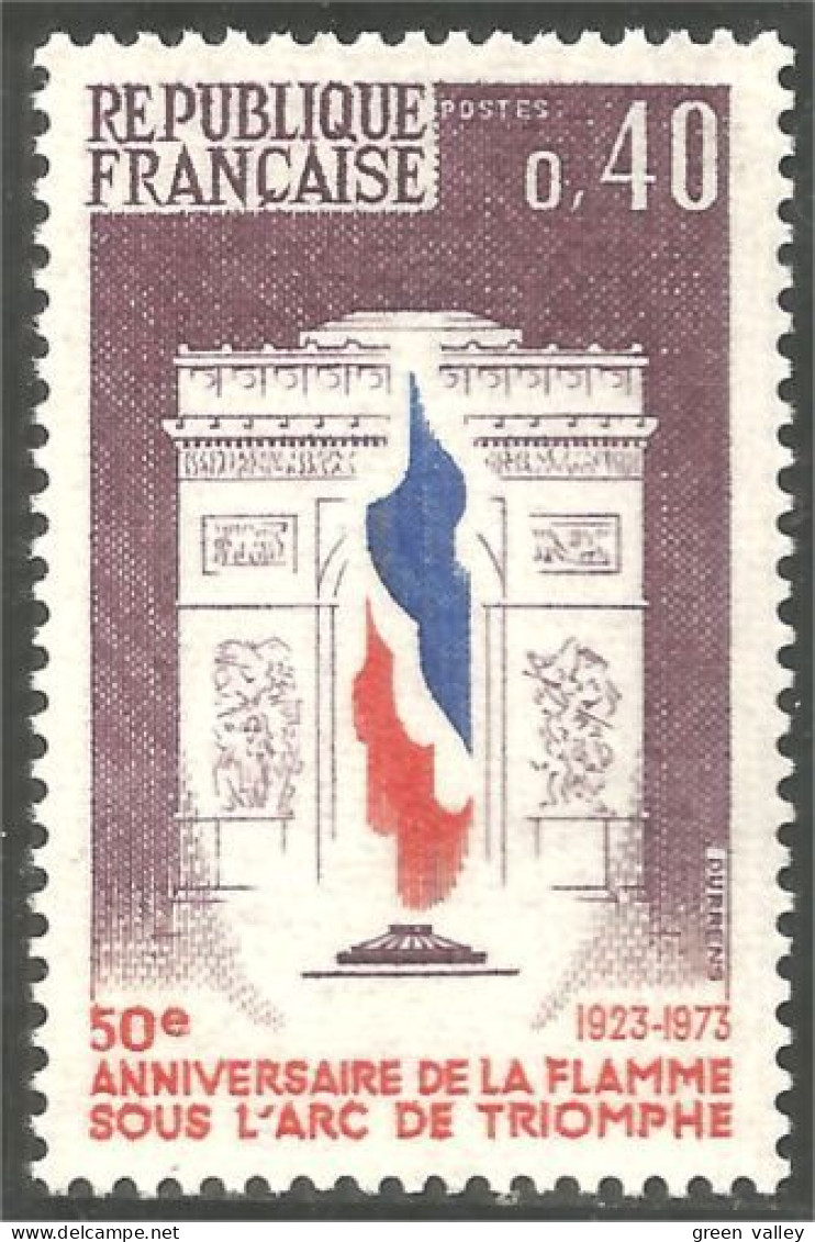 347 France Yv 1777 Flamme Arc Triomphe Drapeau Flag MNH ** Neuf SC (1777-1e) - Sellos