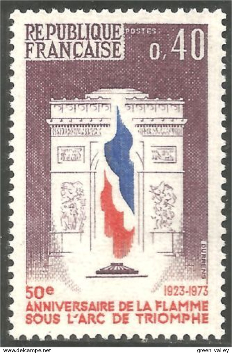 347 France Yv 1777 Flamme Arc Triomphe Soldat Inconnu MNH ** Neuf SC (1777-1b) - Militaria