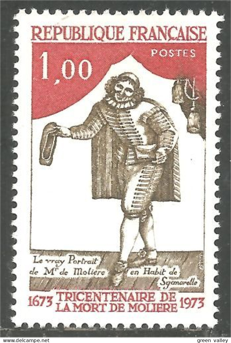 347 France Yv 1771 Mort Molière Death Théâtre Theater Costume MNH ** Neuf SC (1771-1b) - Scrittori
