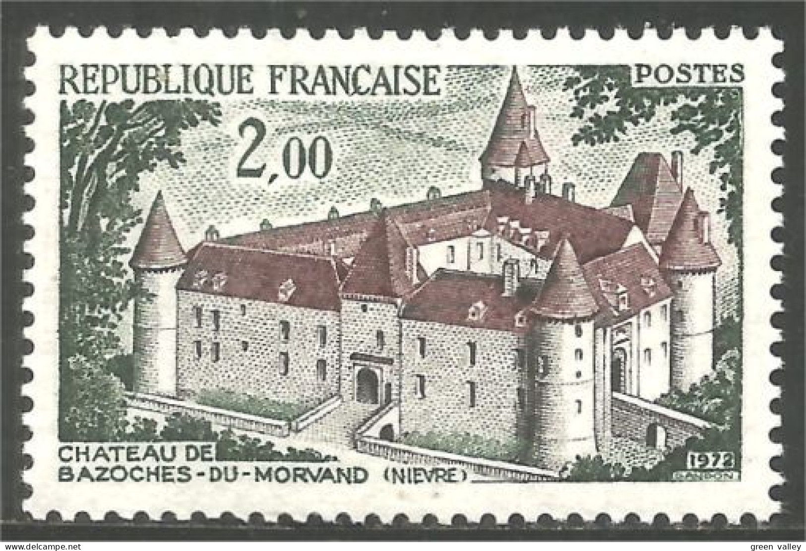347 France Yv 1726 Chateau Bazoches Du Morvand Castle Schloss MNH ** Neuf SC (1726-1n) - Schlösser U. Burgen