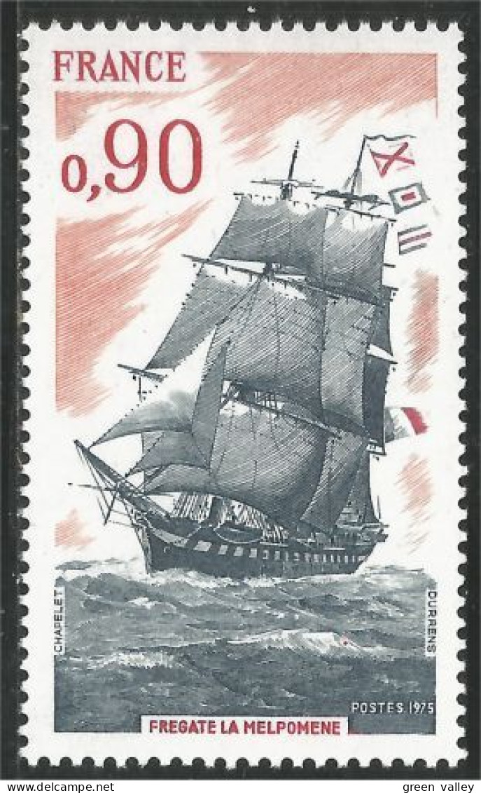 348 France Yv 1862 Bateau École Melpomène Drapeaux Flags MNH ** Neuf SC (1862-1c) - Timbres