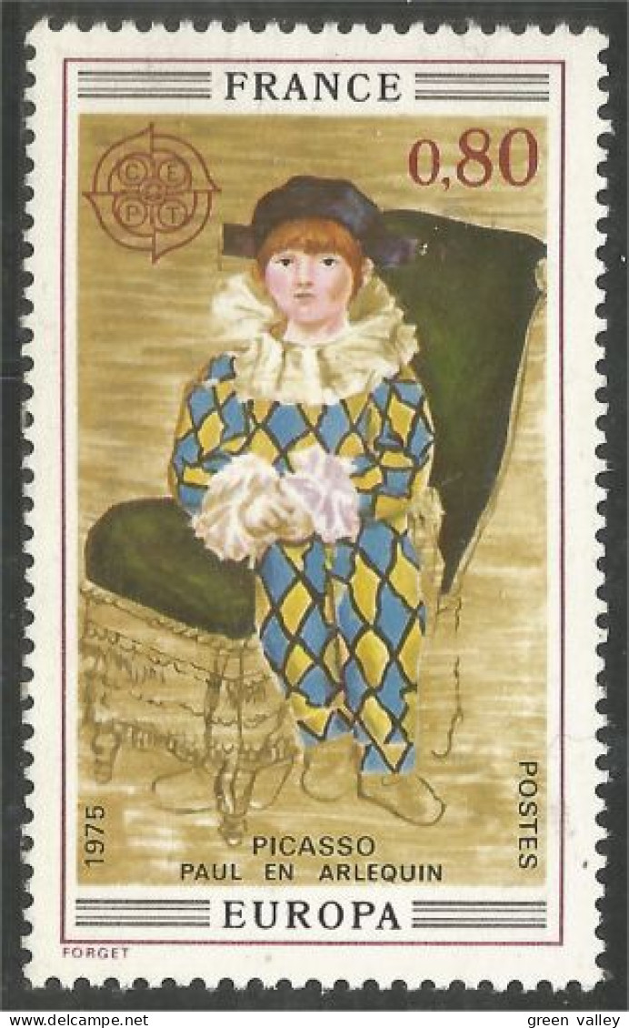 348 France Yv 1840 Tableau Arlequin Picasso Painting MNH ** Neuf SC (1840-1b) - Picasso