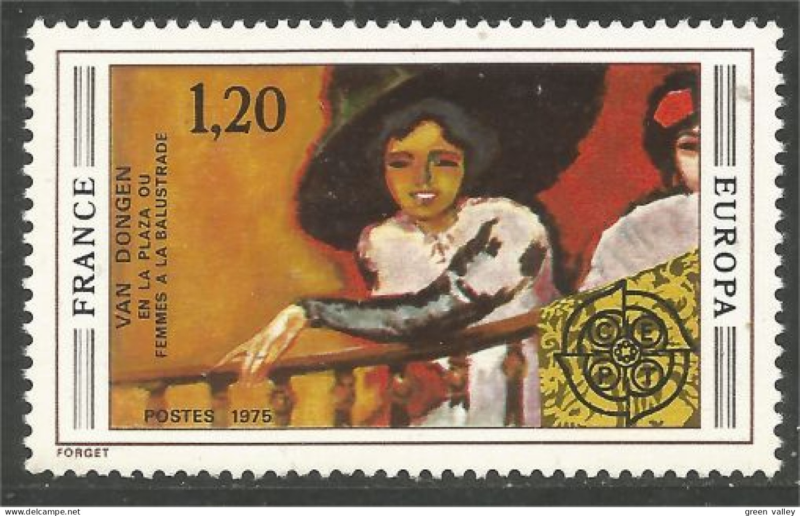 348 France Yv 1841 Tableau Van Dongen Painting MNH ** Neuf SC (1841-1c) - 1975