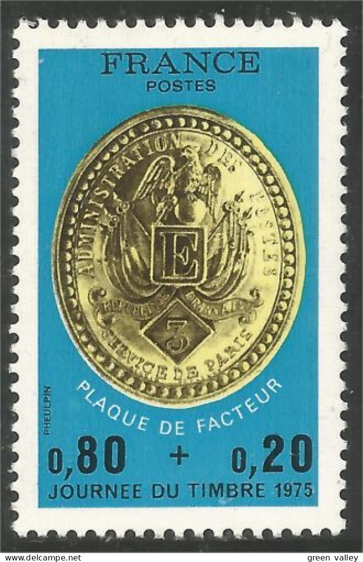 348 France Yv 1838 Plaque Facteur Mailman Postman Badge MNH ** Neuf SC (1838-1b) - Poste