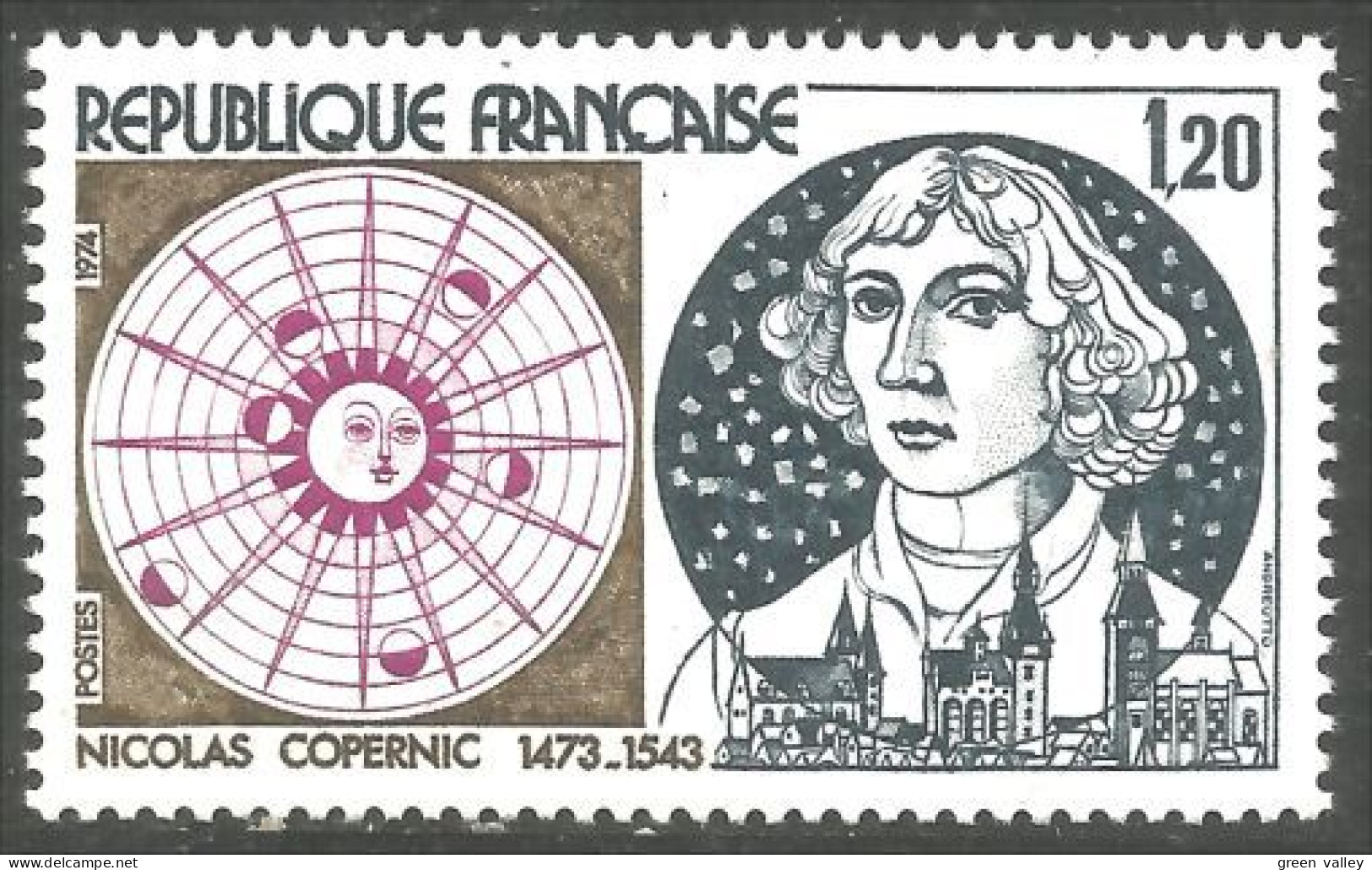 348 France Yv 1818 Nicolas Copernic Astronome MNH ** Neuf SC (1818-1d) - Altri & Non Classificati