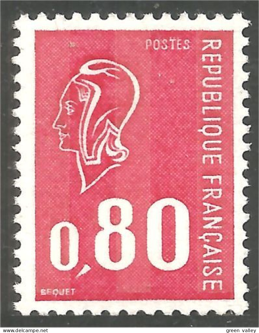 348 France Yv 1816 Marianne Béquet 80c Rouge MNH ** Neuf SC (1816-1b) - 1971-1976 Marianne (Béquet)