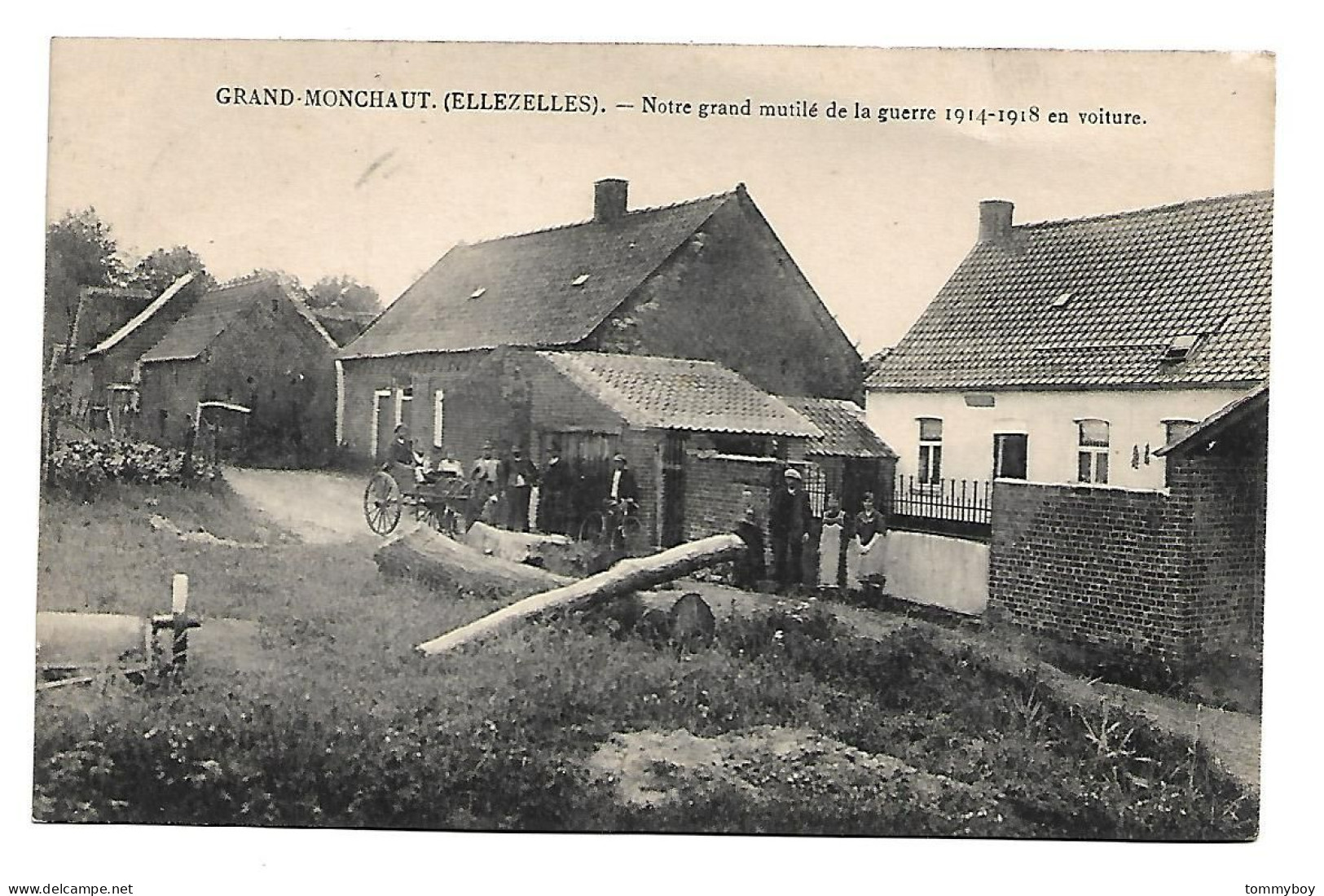 CPA Ellezelles  - Grand Monchaut - Notre Grand Mutilé De La Guerre 1914-1918 En Voiture - Ellezelles