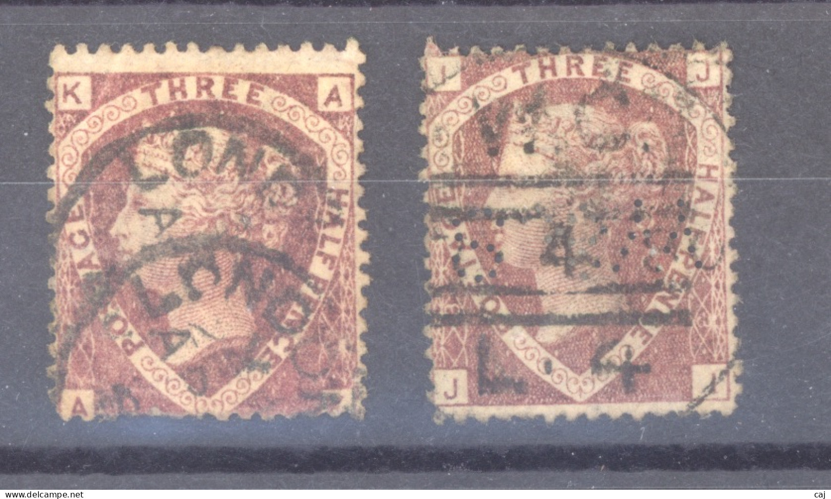 0gb  0689  -  GB  :  Yv  50  (o)   Planche 1 + 3 - Used Stamps