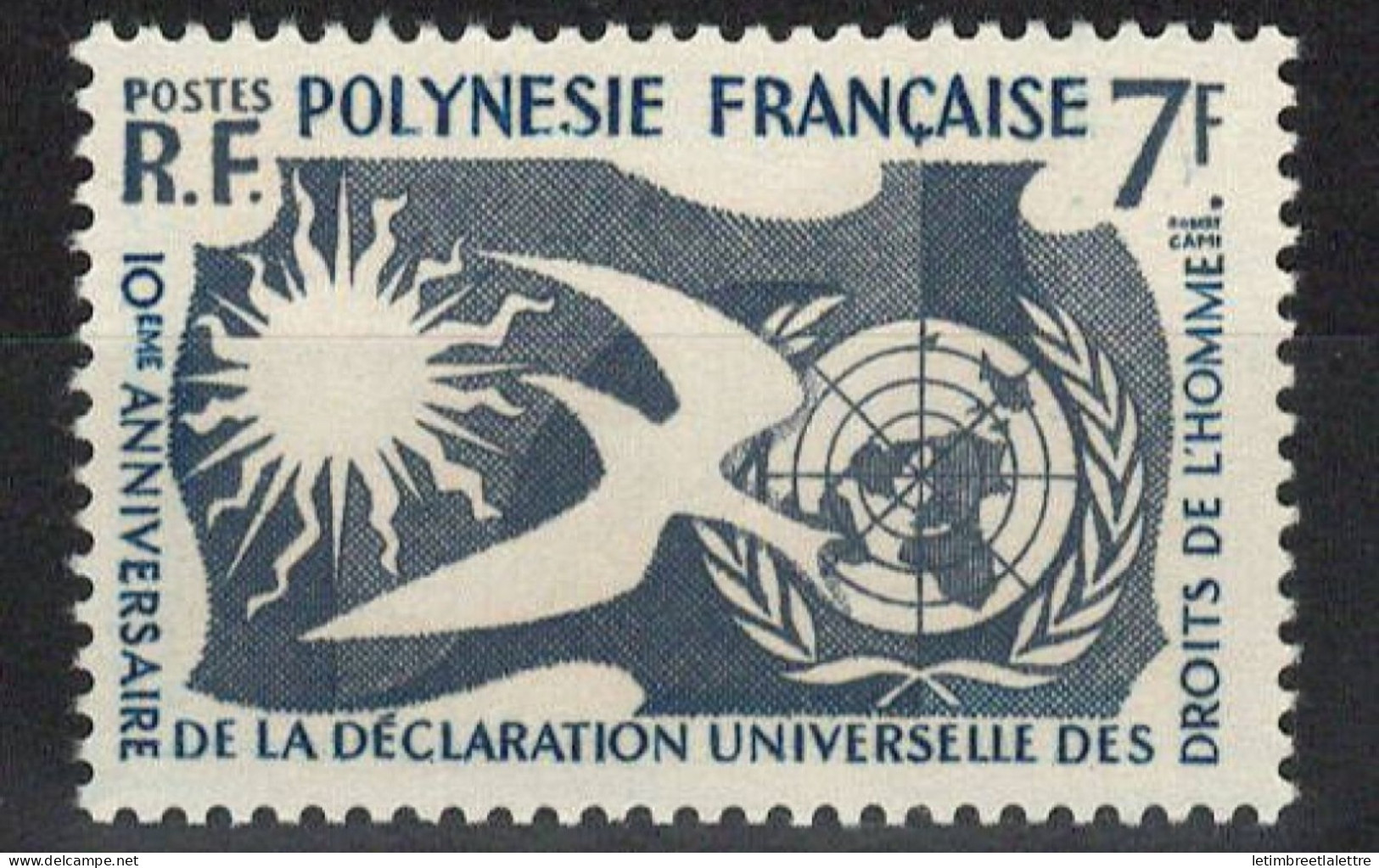Polynésie - YT N° 12 ** - Neuf Sans Charnière - 1958 - Neufs