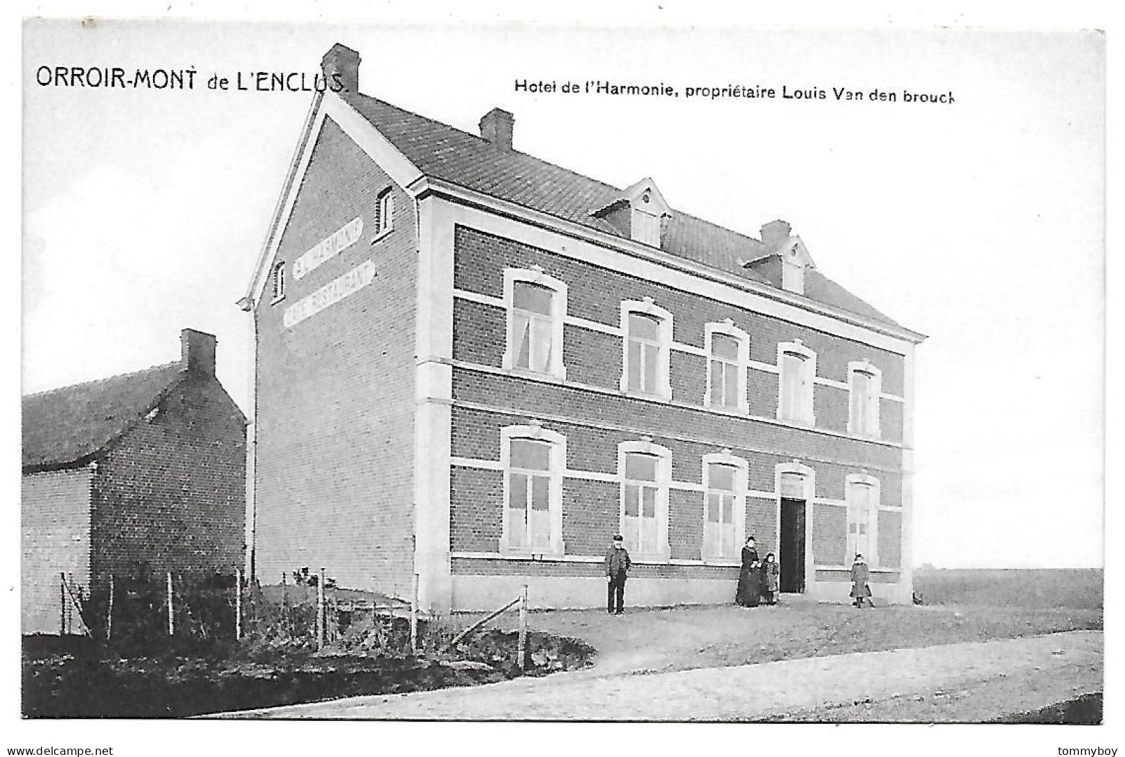 CPA Orroir, Hotel De L'Harmonie, Propriétaire Louis Van Den Brouck - Mont-de-l'Enclus