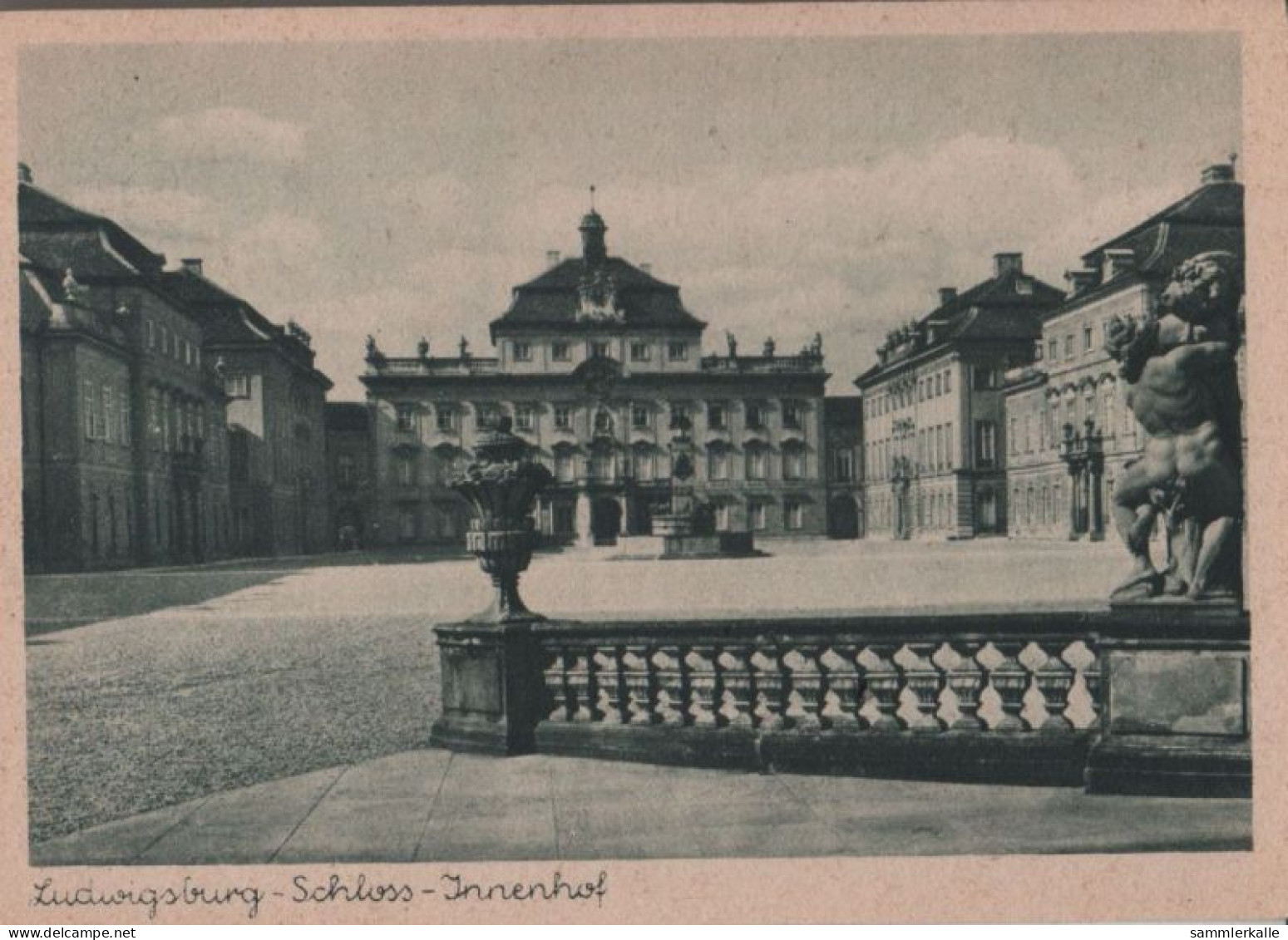 36818 - Ludwigsburg - Schloss-Innenhof - Ca. 1950 - Ludwigsburg