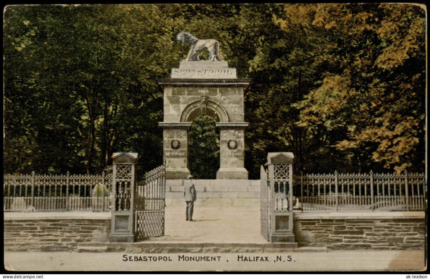Postcard Halifax (Nova Scotia) SEBASTOPOL Monument (Denkmal) 1920 - Halifax