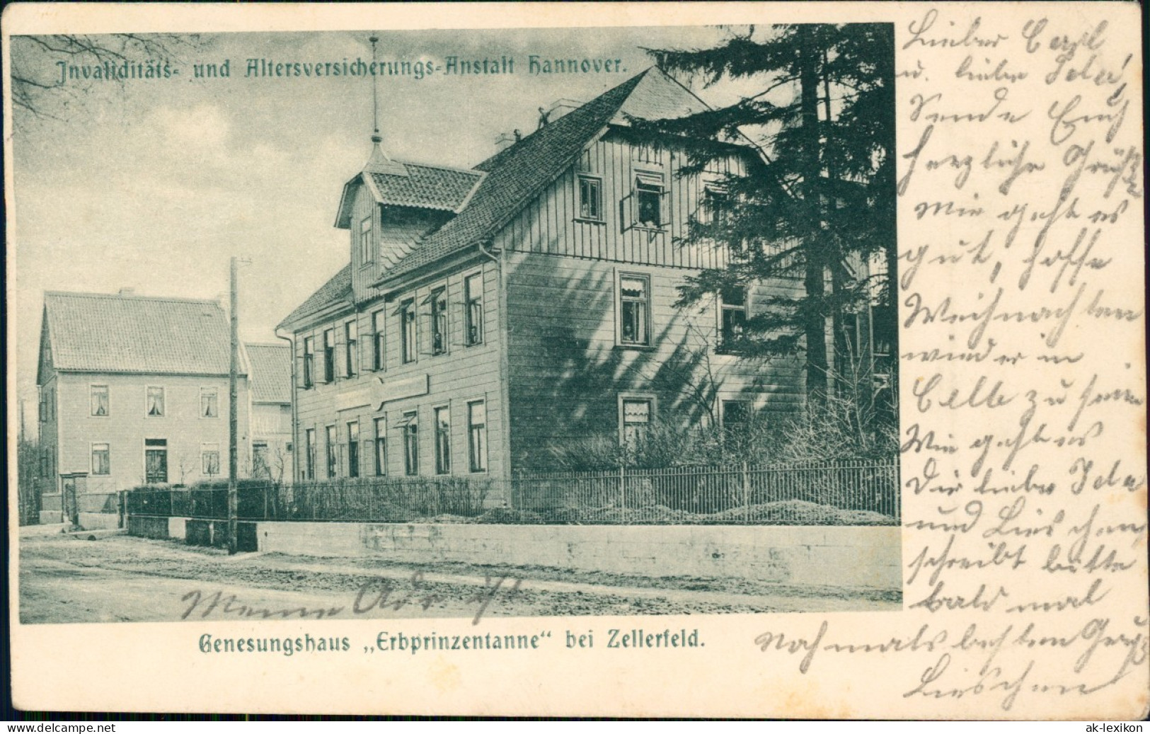 Clausthal-Zellerfeld Invaliditäts-  Altersversicherungs-Anstalt Hannover. 1899 - Clausthal-Zellerfeld