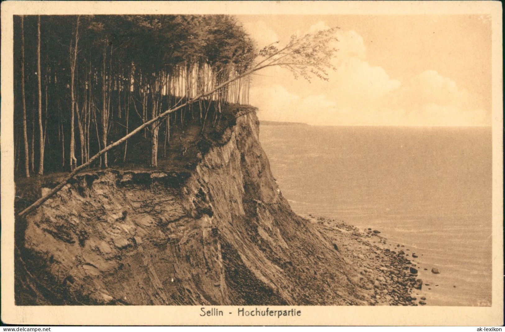 Ansichtskarte Sellin Hochuferpartie Ostsee 1925 - Sellin