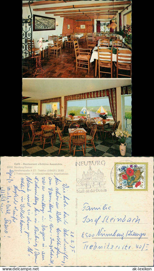 Neuburg (Donau) Café-Restaurant Schöne Aussicht Amalienstraße 1975 - Neuburg