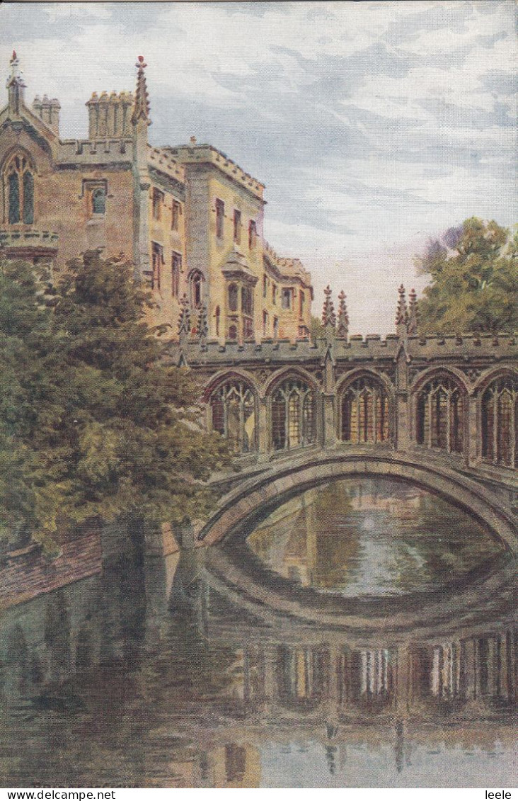 D65. Vintage Postcard. Bridge Of Sighs. St. Johns College Cambridge. A.R.Quinton - Cambridge