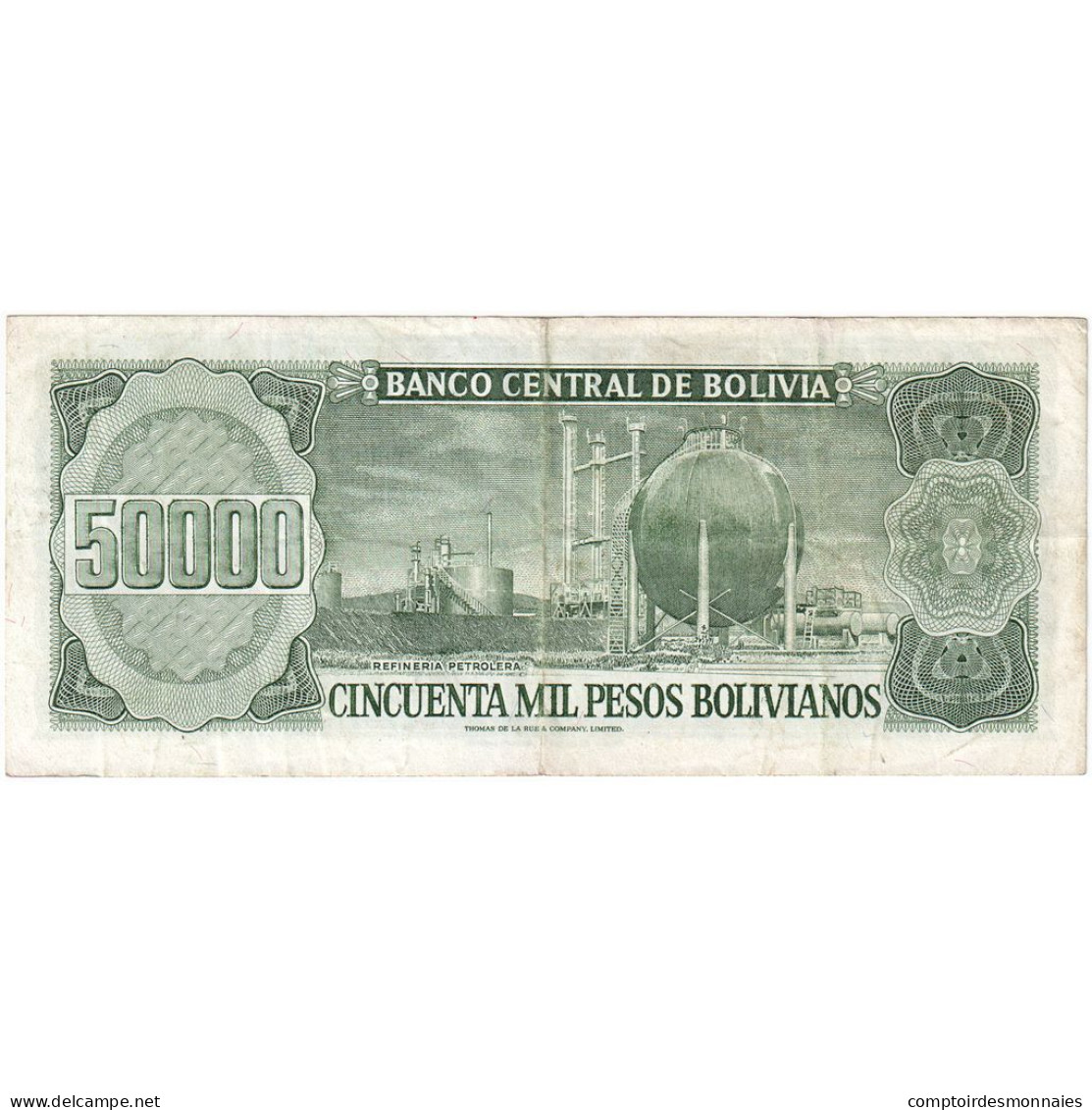 Bolivie, 50,000 Pesos Bolivianos, 1984, 1984-06-05, KM:170a, TTB - Bolivia