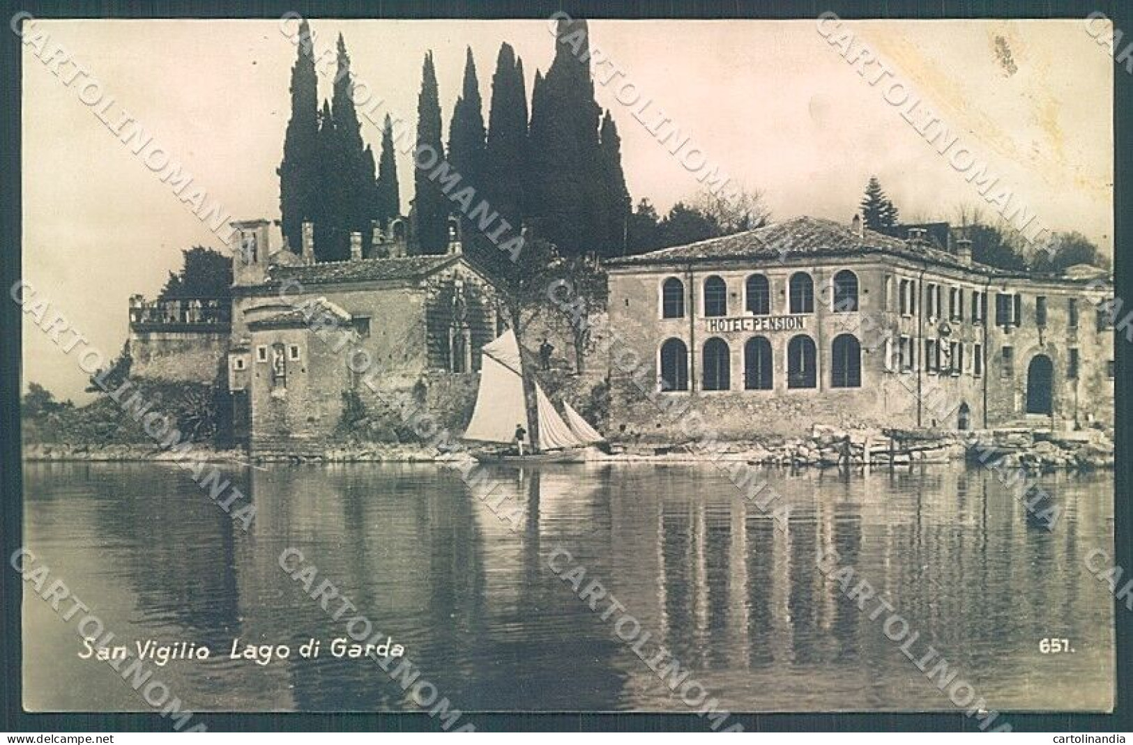 Verona San Vigilio Lago Di Garda Foto Cartolina JK4506 - Verona