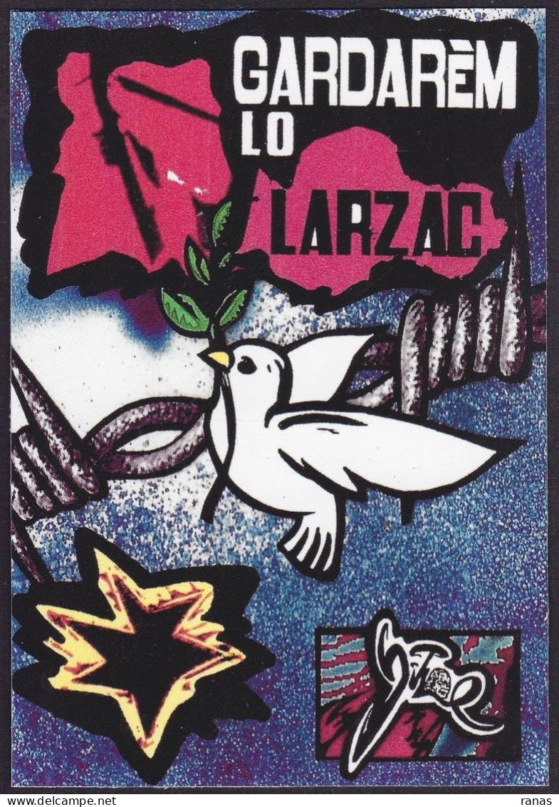 CPM LARZAC Millau Tirage Signé 30 Exemplaires Numérotés Signés Par JIHEL Aveyron Anti Militariste Pacifisme - Sonstige & Ohne Zuordnung