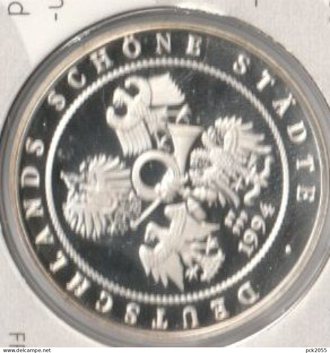 Berlin Bilder Der Deutschen Hauptstadt 1994 Medaille 999 Silber  O 36mm Ca 1/2 Unze PP ( Dg 315 ) - Pièces écrasées (Elongated Coins)