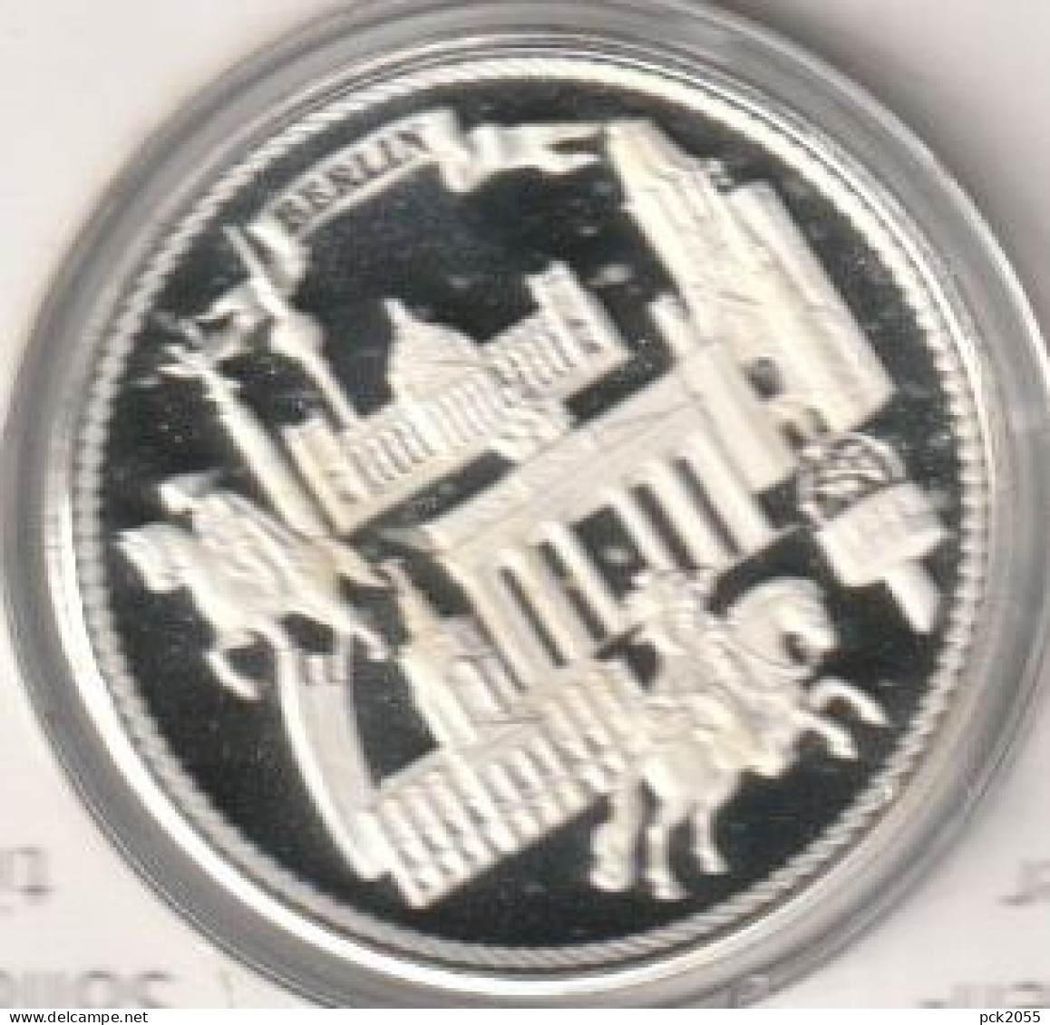 Berlin Bilder Der Deutschen Hauptstadt 1994 Medaille 999 Silber  O 36mm Ca 1/2 Unze PP ( Dg 315 ) - Monete Allungate (penny Souvenirs)