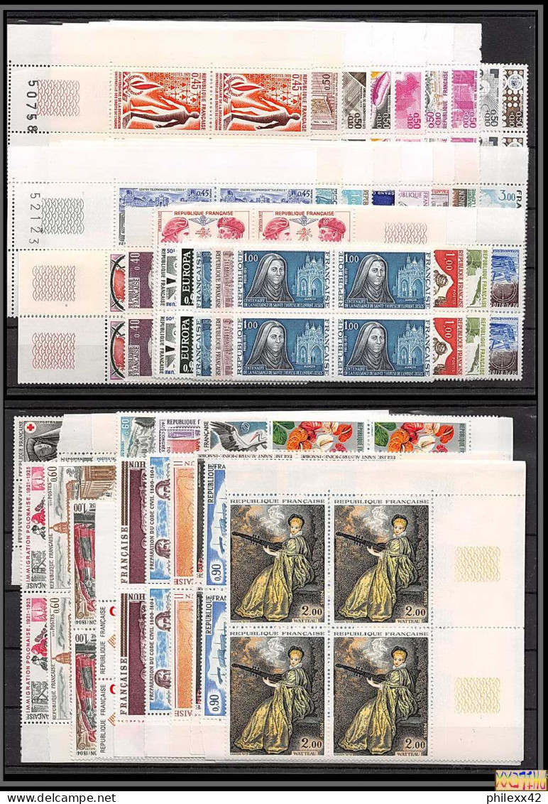 1973 Année Complète Neufs ** Bloc 4 Rare PARFAIT état Faciale +/- 24 Euros - 1970-1979