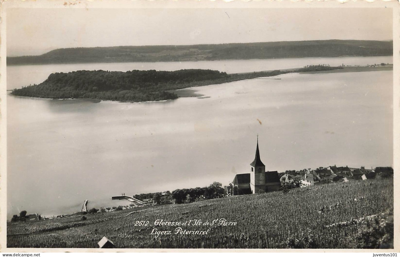 CPSM Gléresse Et L'Ile De St-Pierre. Ligerz Peterinsel        L2837 - Gléresse