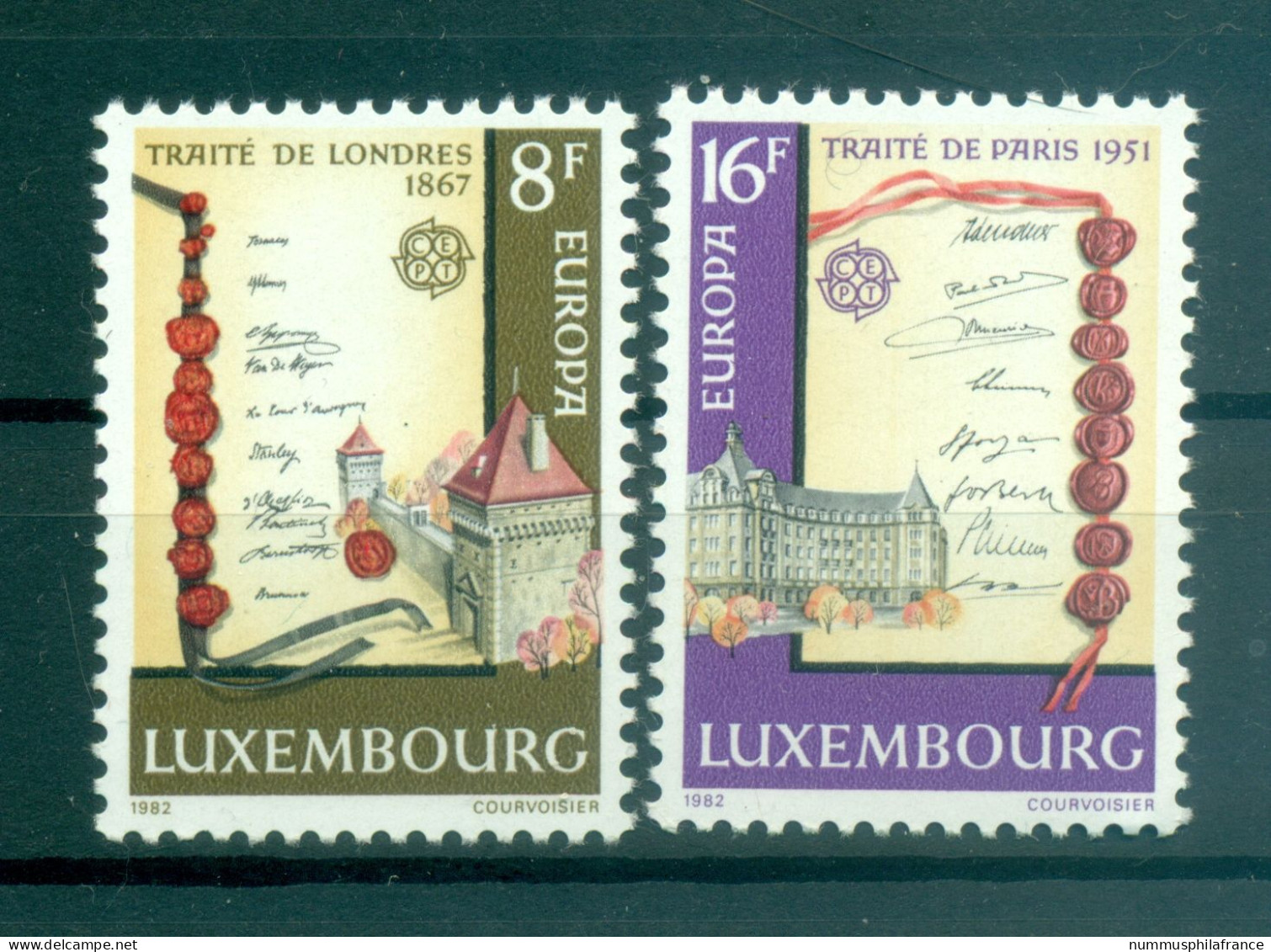 Luxembourg 1982 - Y & T N. 1002/03 - Europa (Michel N. 1052/53) - Ongebruikt