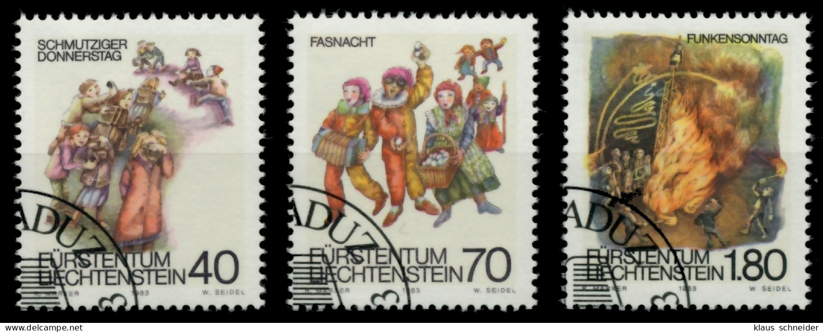 LIECHTENSTEIN 1983 Nr 818-820 Gestempelt SB4A3EA - Used Stamps