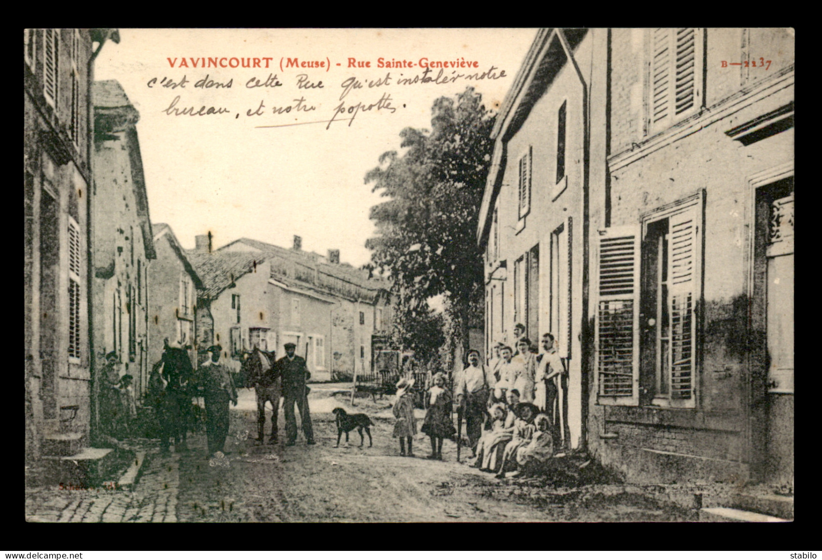 55 - VAVINCOURT - RUE STE-GENEVIEVE - EDITEUR  ILLISIBLE - Vavincourt