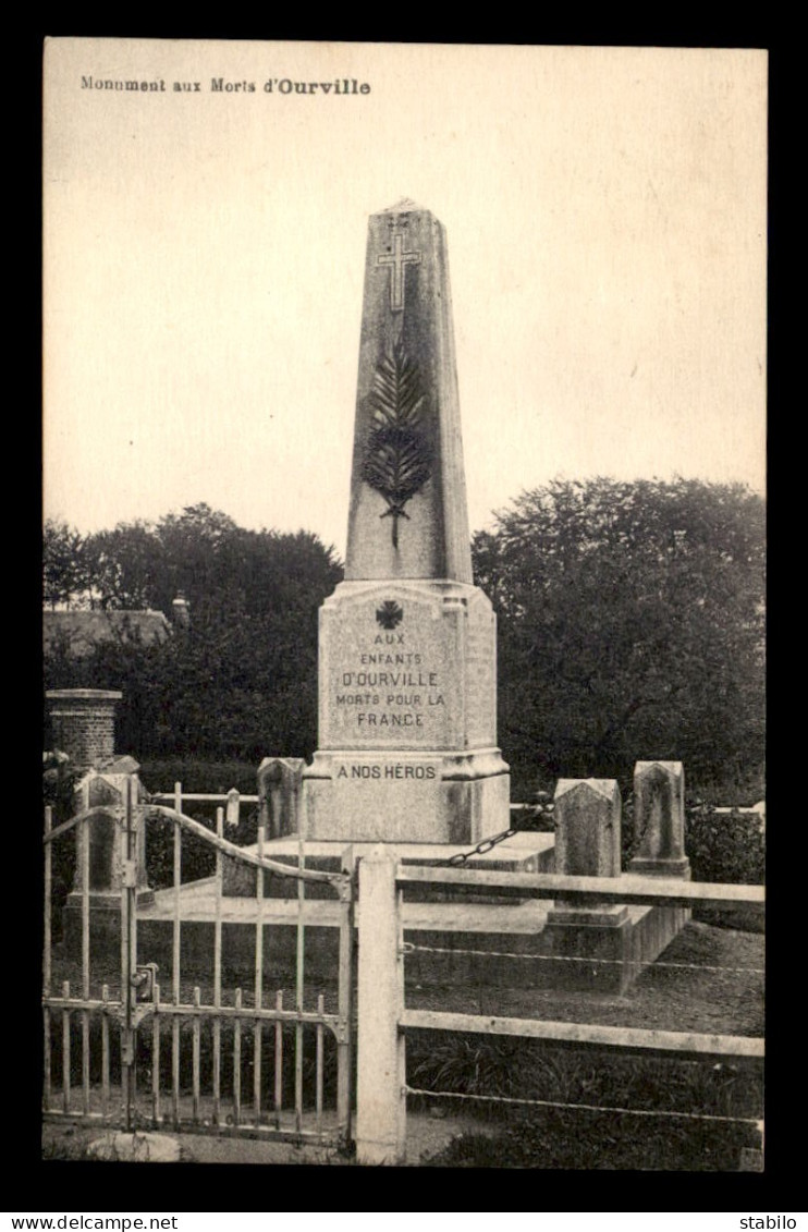 76 - OURVILLE - LE MONUMENT AUX MORTS - Ourville En Caux