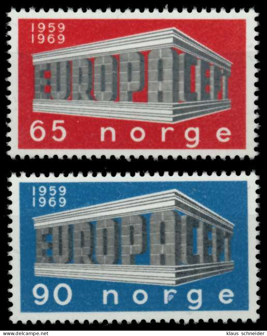 NORWEGEN 1969 Nr 583-584 Postfrisch S036376 - Unused Stamps