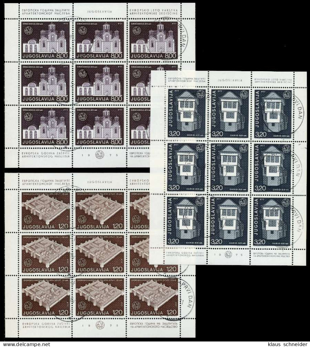 JUGOSLAWIEN Nr 1627-1629 Zentrisch Gestempelt KLEINBG S043AF2 - Blocs-feuillets