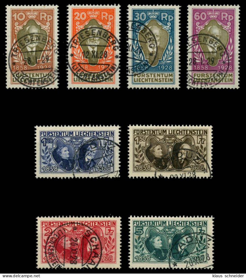 LIECHTENSTEIN 1928 Nr 82-89 Gestempelt Zentrisch X6A8DBE - Used Stamps