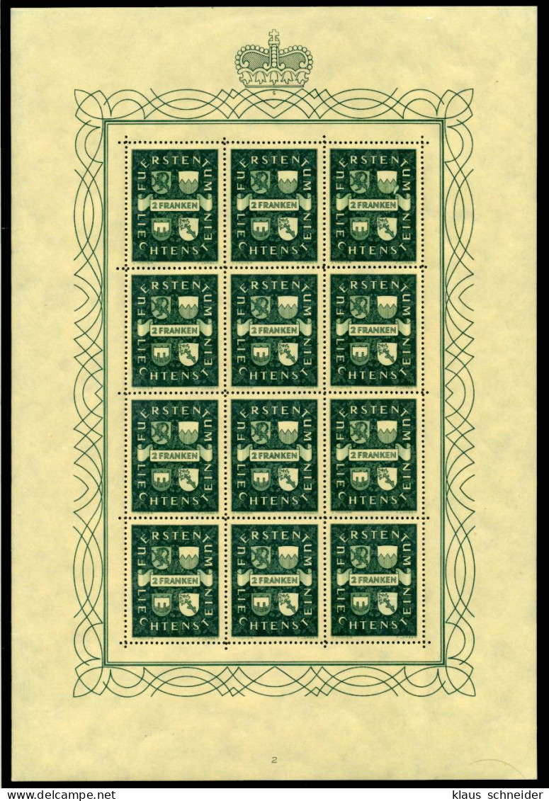 LIECHTENSTEIN BLOCK KLEINBOGEN Nr 183KB-185KB Ungebraucht X6A8B82 - Blocs & Feuillets