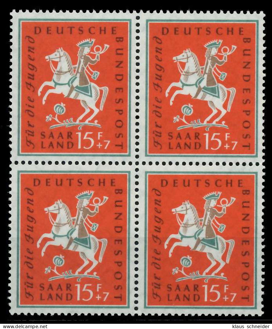 SAAR OPD 1958 Nr 434 Postfrisch VIERERBLOCK X79C816 - Unused Stamps