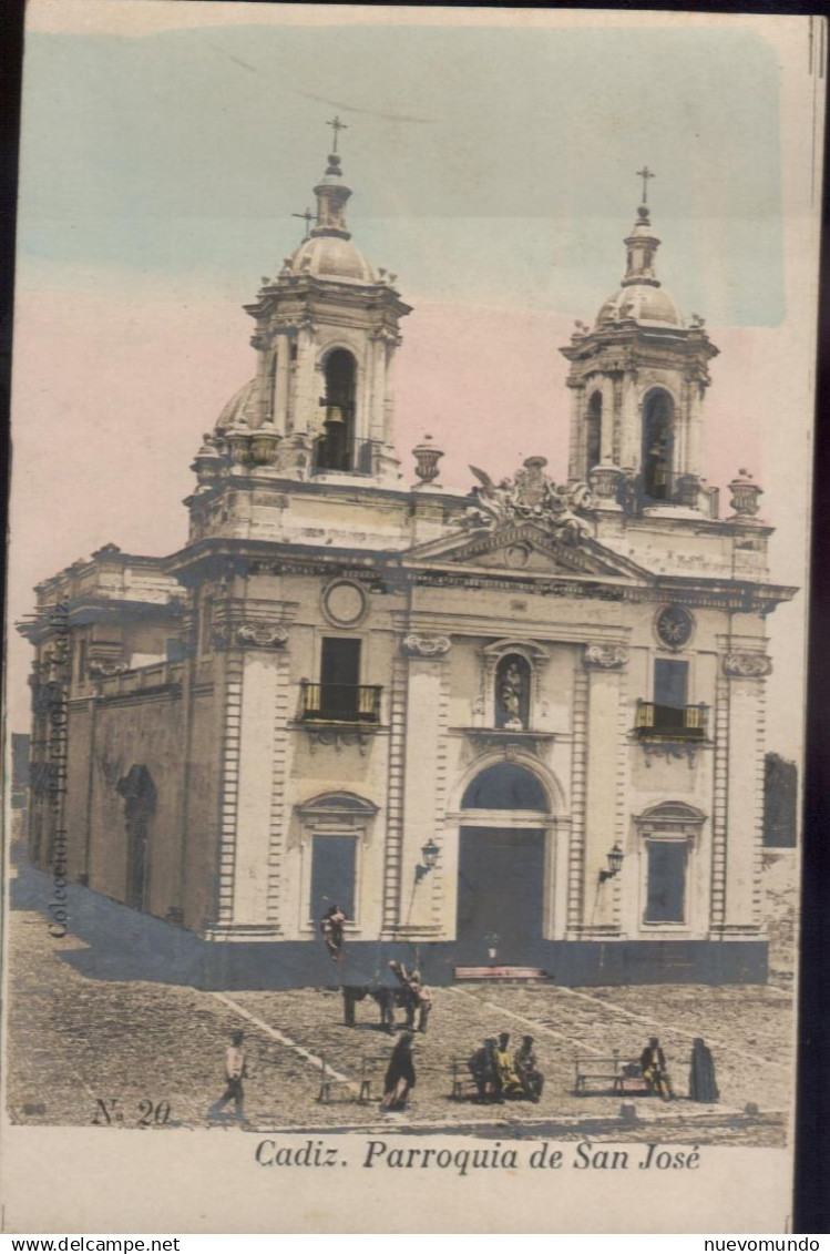 Cádiz.Parroquia San José. Editor "Trébol" Nº 20 Muy Raras Las Tarjetas De  Vistas De La Colección TRÉBOL.Nueva - Cádiz