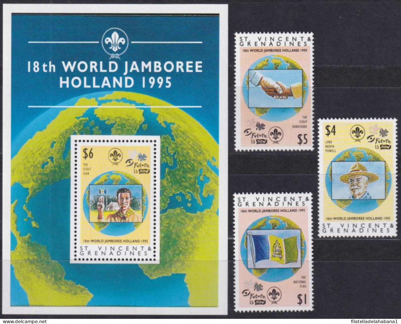 F-EX49551 ST VINCENT & GRENADINES MNH 1995 BOYS SCOUTS 18th JAMBOREE NEDERLAND.  - Neufs