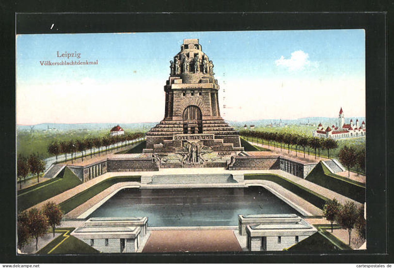 AK Leipzig, Völkerschlachtdenkmal  - Monumenti